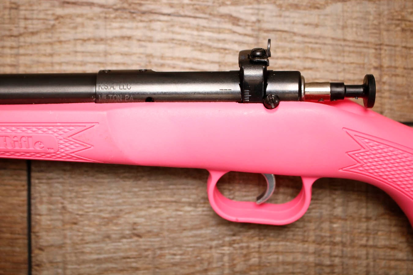 KSA Crickett 22 S,L,LR Police Trade-In Rifle with Pink Stock