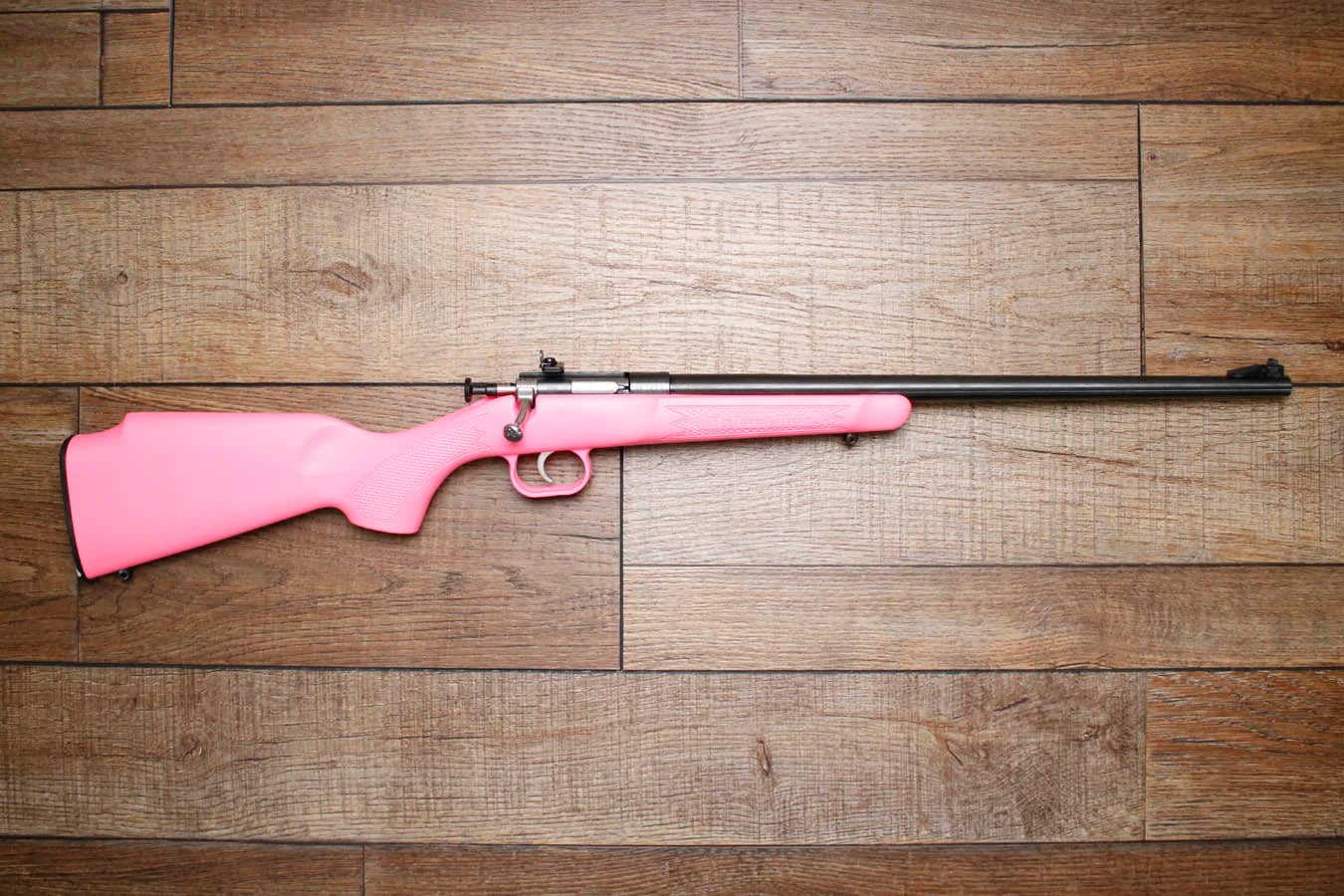 KSA Crickett 22 S,L,LR Police Trade-In Rifle with Pink Stock