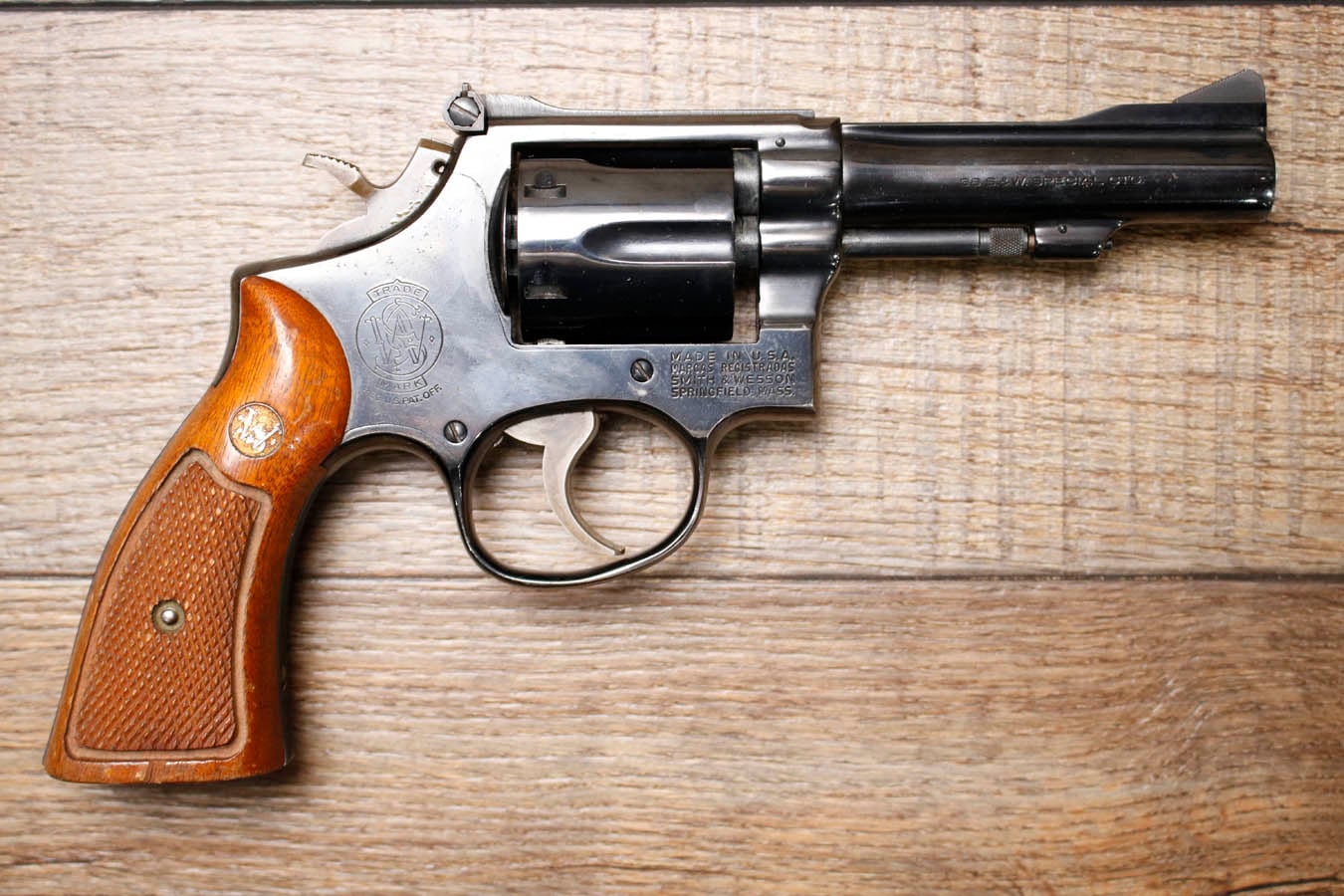 SMITH AND WESSON 15-3 38SW SPL Police Trade-In Revolver