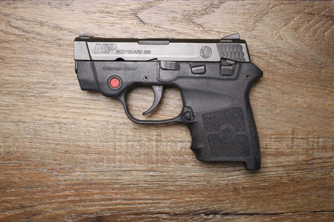 SMITH AND WESSON M&Pdyguard 380 ACP Police Trade-In Pistol with Crimson Trace Laser (No Magazine)