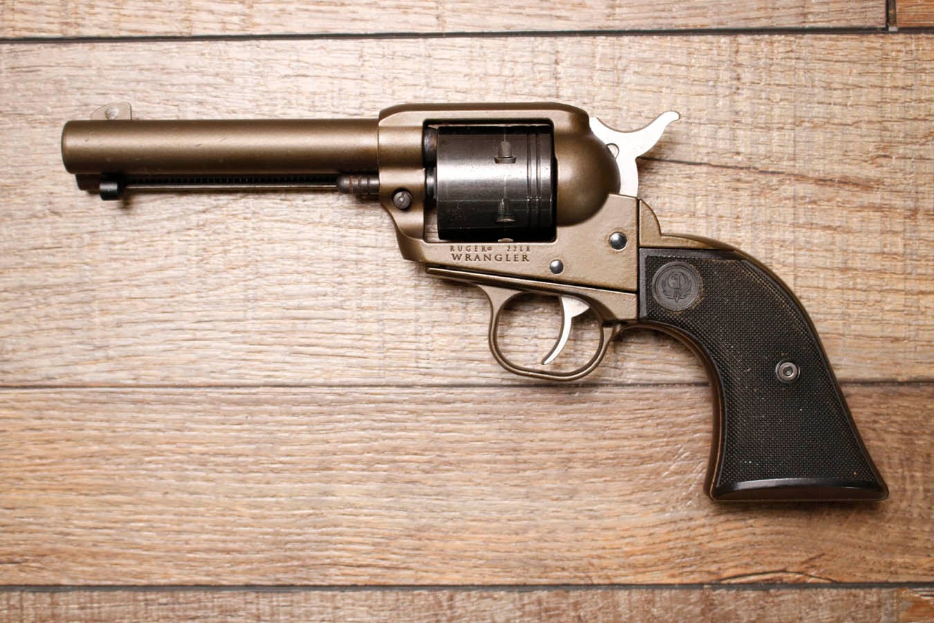 RUGER Wrangler 22LR Police Trade-In Revolver with Burnt Bronze Finish