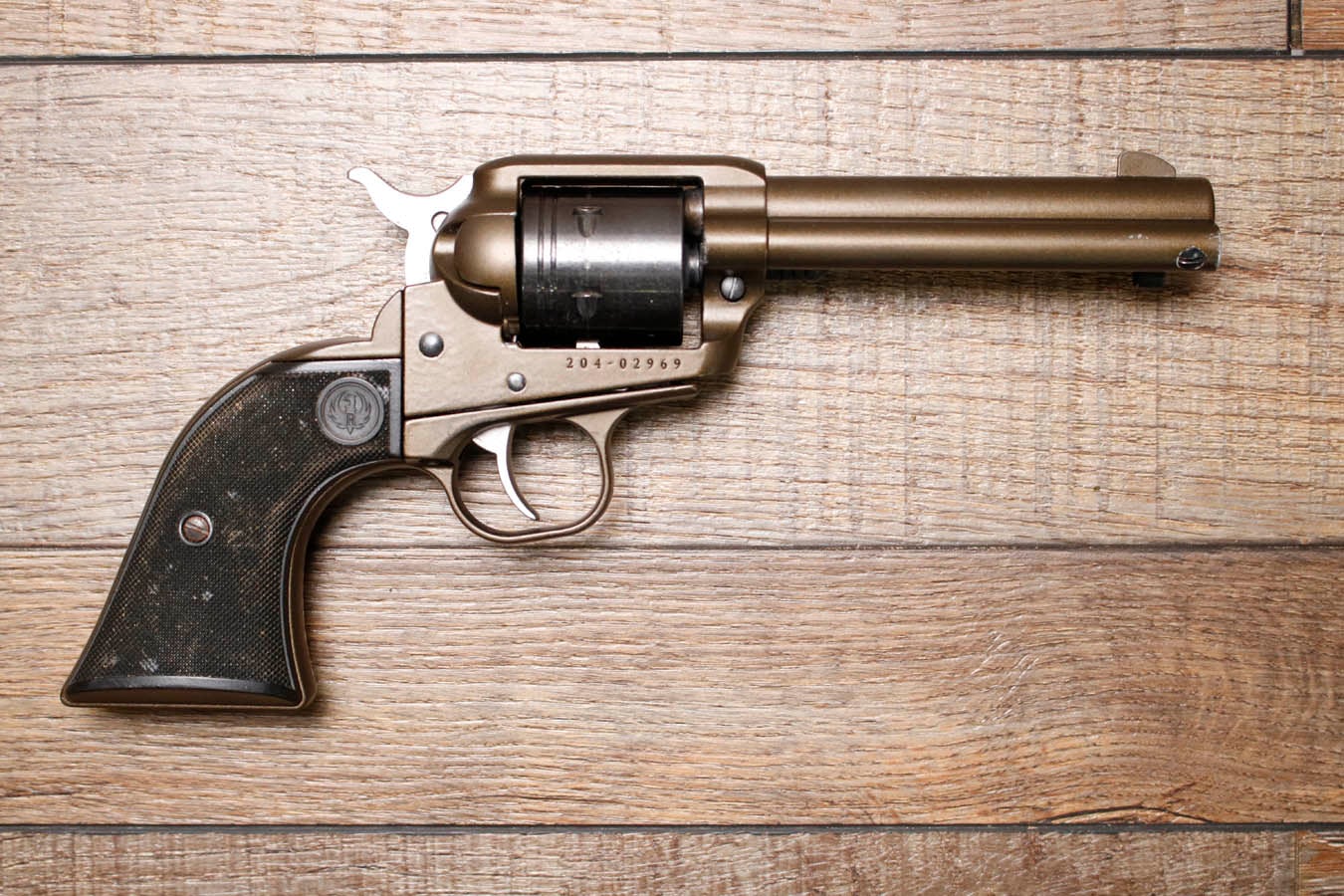RUGER Wrangler 22LR Police Trade-In Revolver with Burnt Bronze Finish