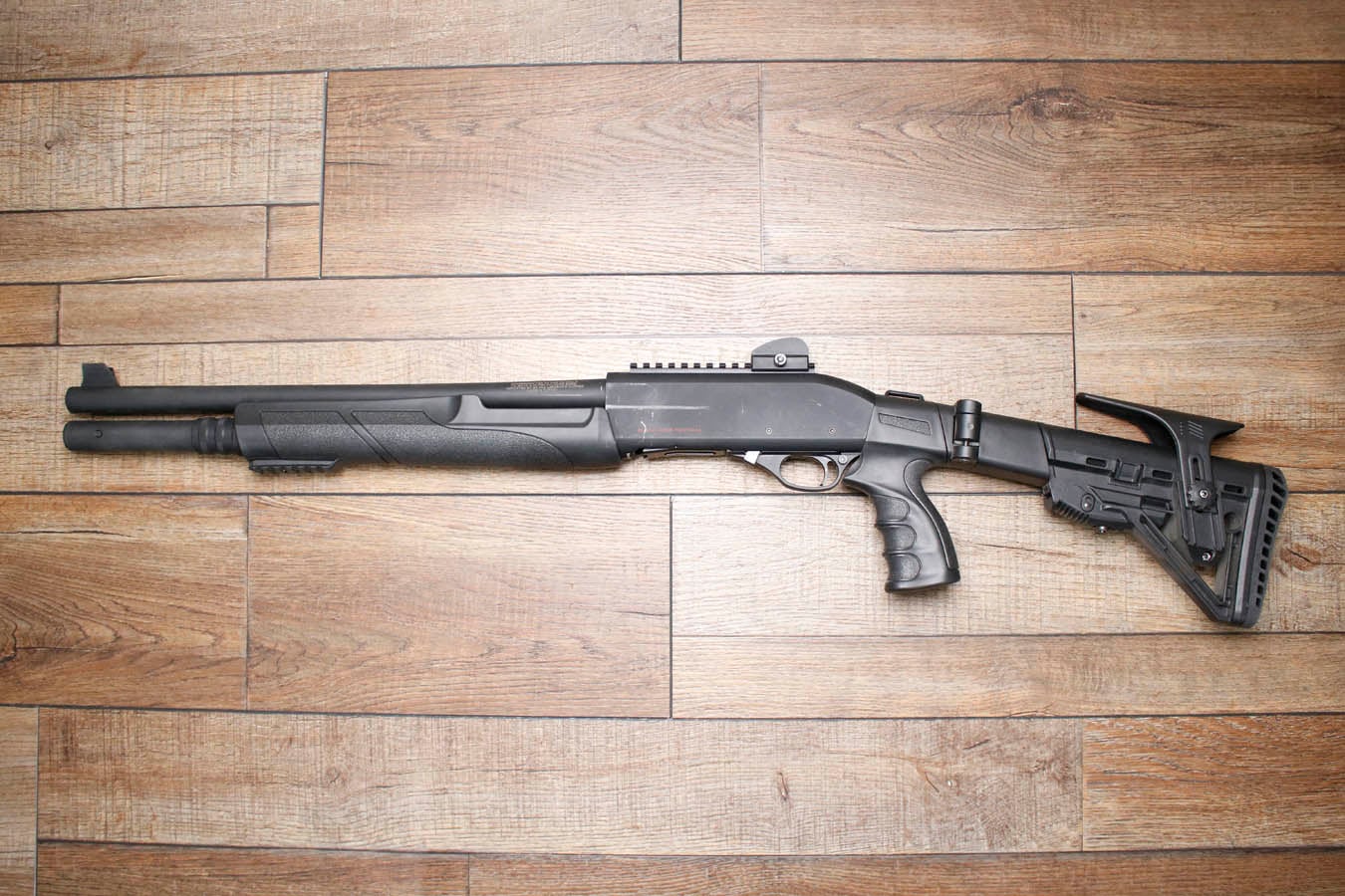 BLACK ACES TACTICAL Pro Series X 12GA Police Trade-In Shotgun with Case, Extra Barrel, Extra Stock