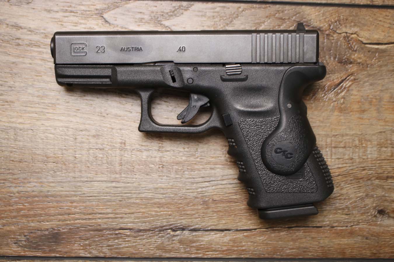 GLOCK 23 Gen3 40 S&W Police Trade-In Pistol with Crimson Trace Laser Grip
