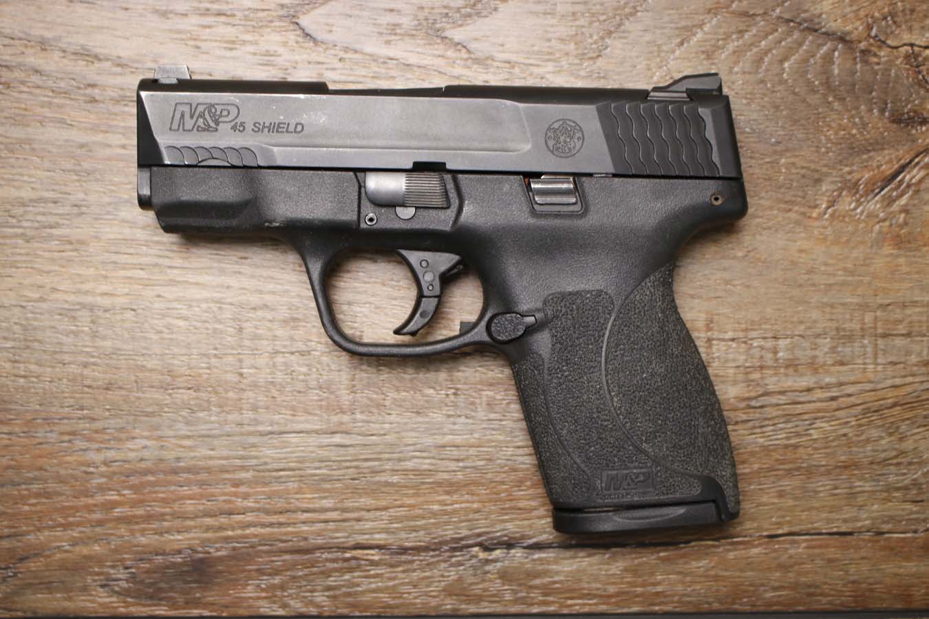 SMITH AND WESSON M&P45 Shield 45 ACP Police Trade-In Pistol with Three Magazines and Original Box