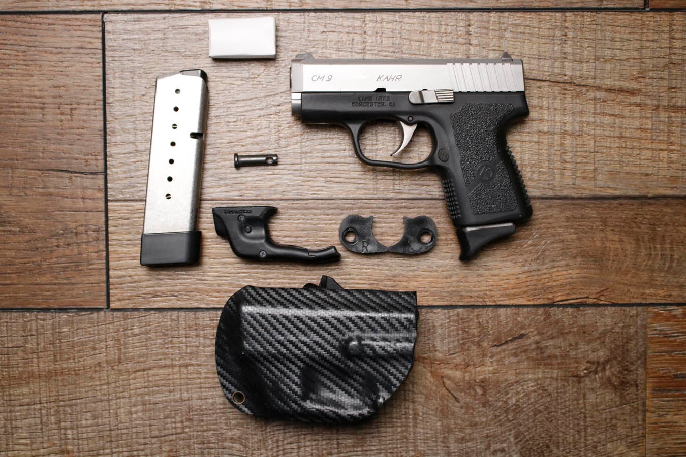 KAHR ARMS CM9 9mm Police Trade-In Pistol with Holster and Laser