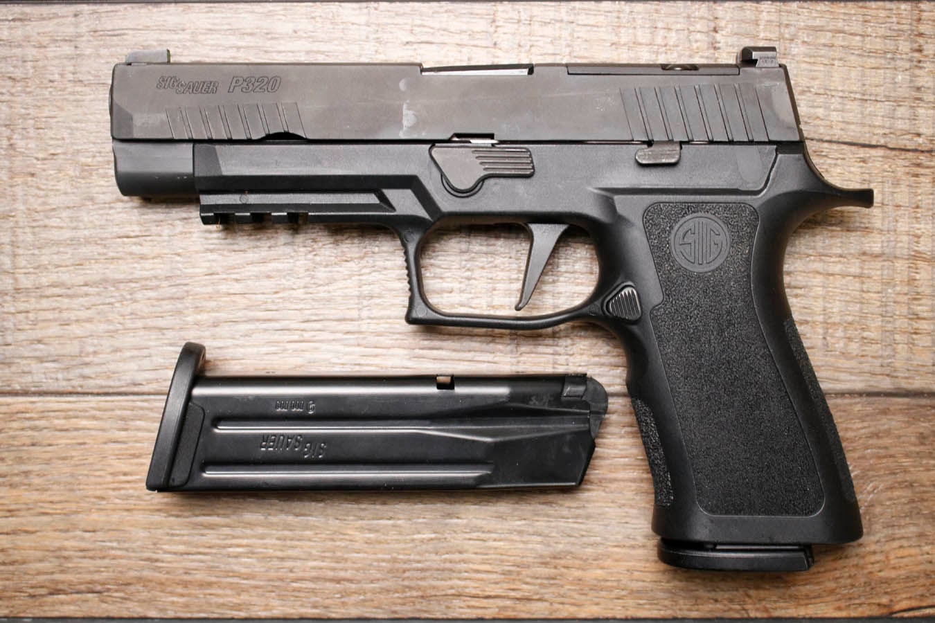 SIG SAUER P320 9mm Optic Ready Police Trade-In Pistol (Good Condition) with Night Sights