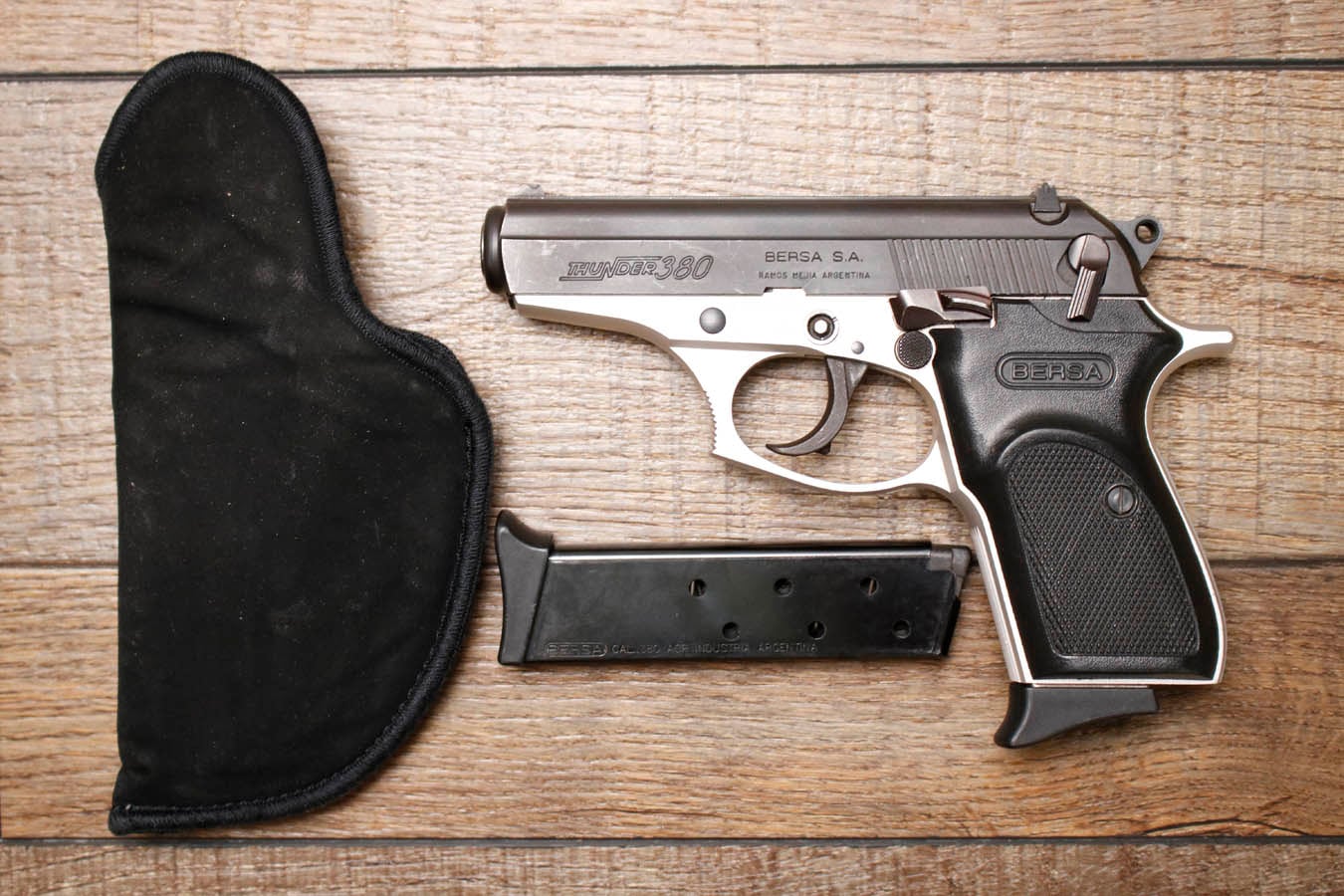 BERSA Thunder 380 ACP Police Trade-In Pistol with Holster and Two Magazines