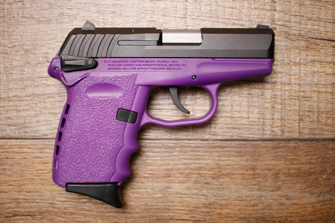 SCCY CPX-1 9mm Police Trade-In Pistol with Purple Frame
