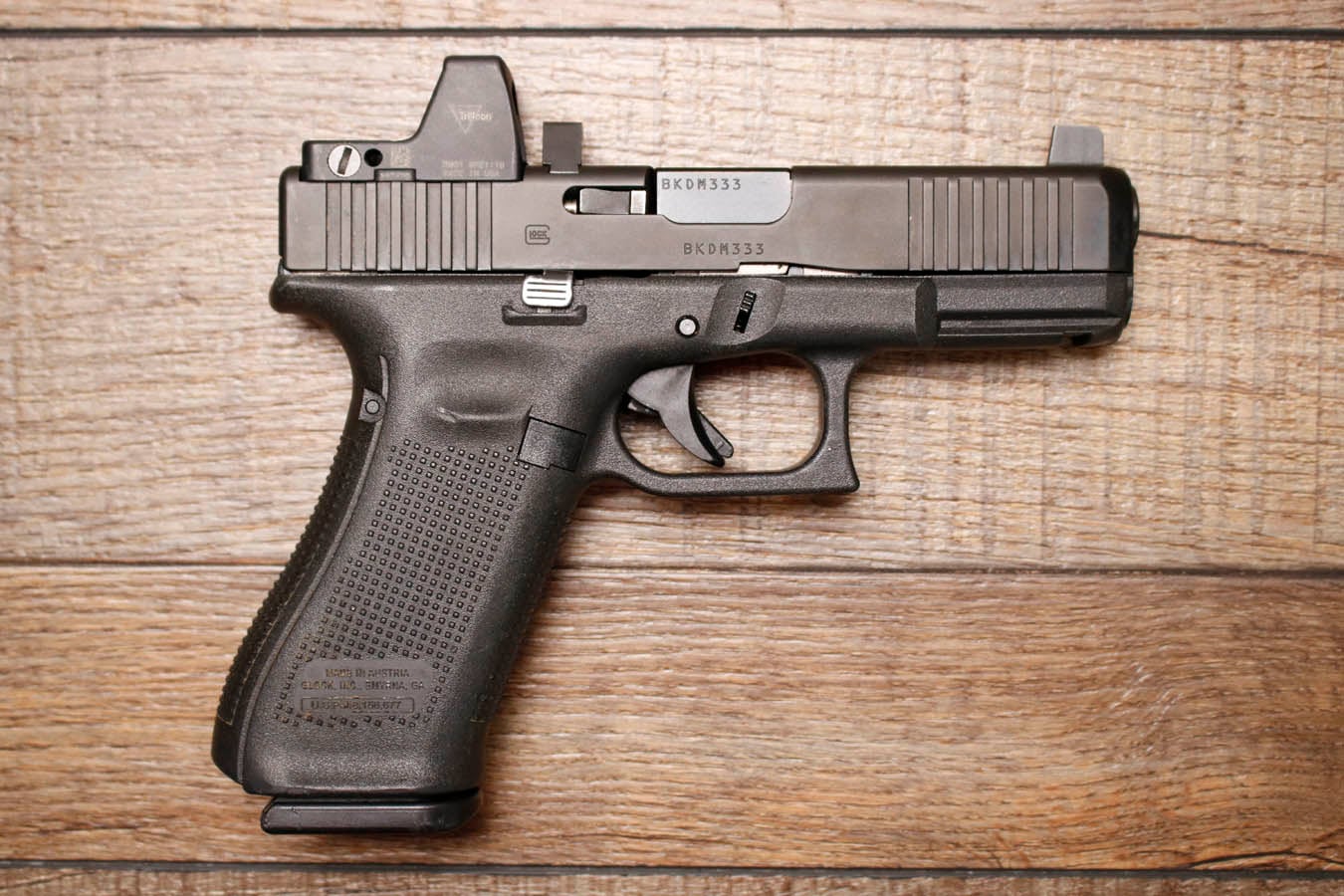 GLOCK 45 9mm Police Trade-In Pistol with Trijicon RMR Red Dot