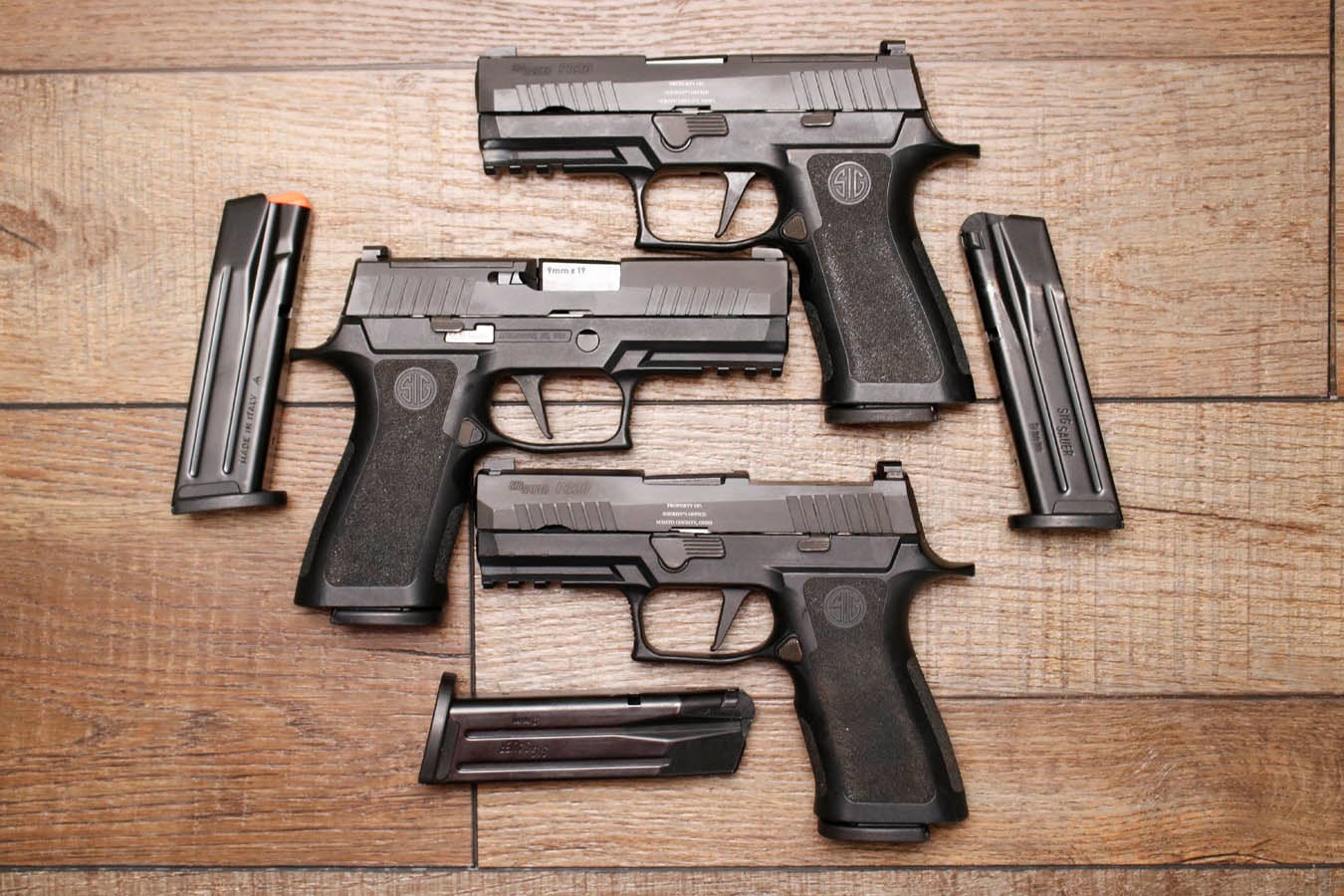 SIG SAUER P320 X Carry 9mm Police Trade-In Pistol with Scioto County Sheriffs Office Stamp (Good Condition)