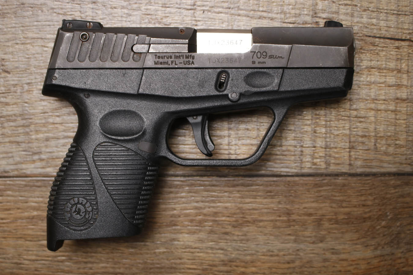TAURUS 709 Slim 9mm Police Trade-In Pistol (No Magazine)