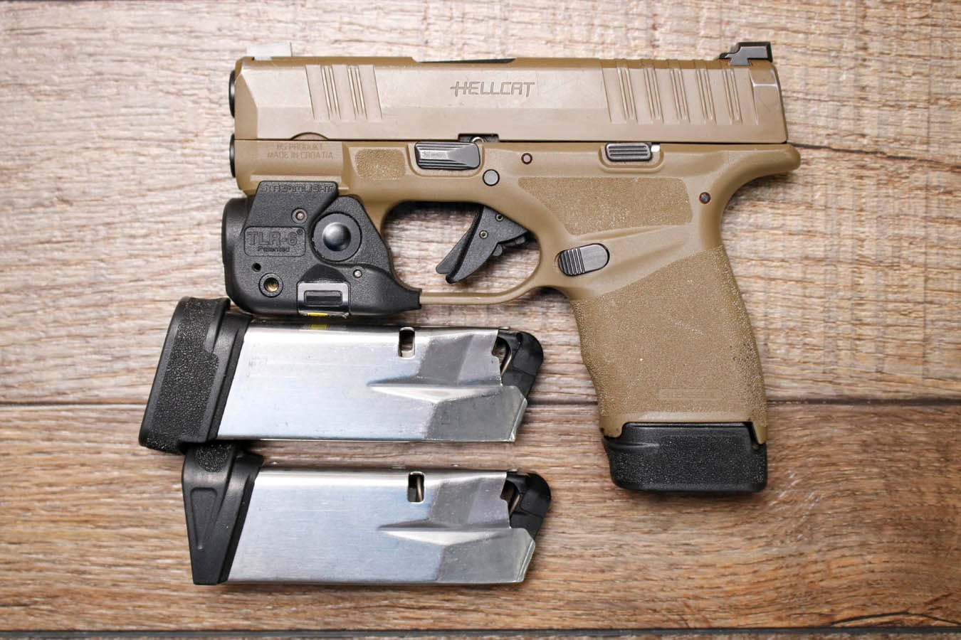 SPRINGFIELD Hellcat 9mm Police Trade-In Pistol with Streamlight TLR-6 and Three Mags
