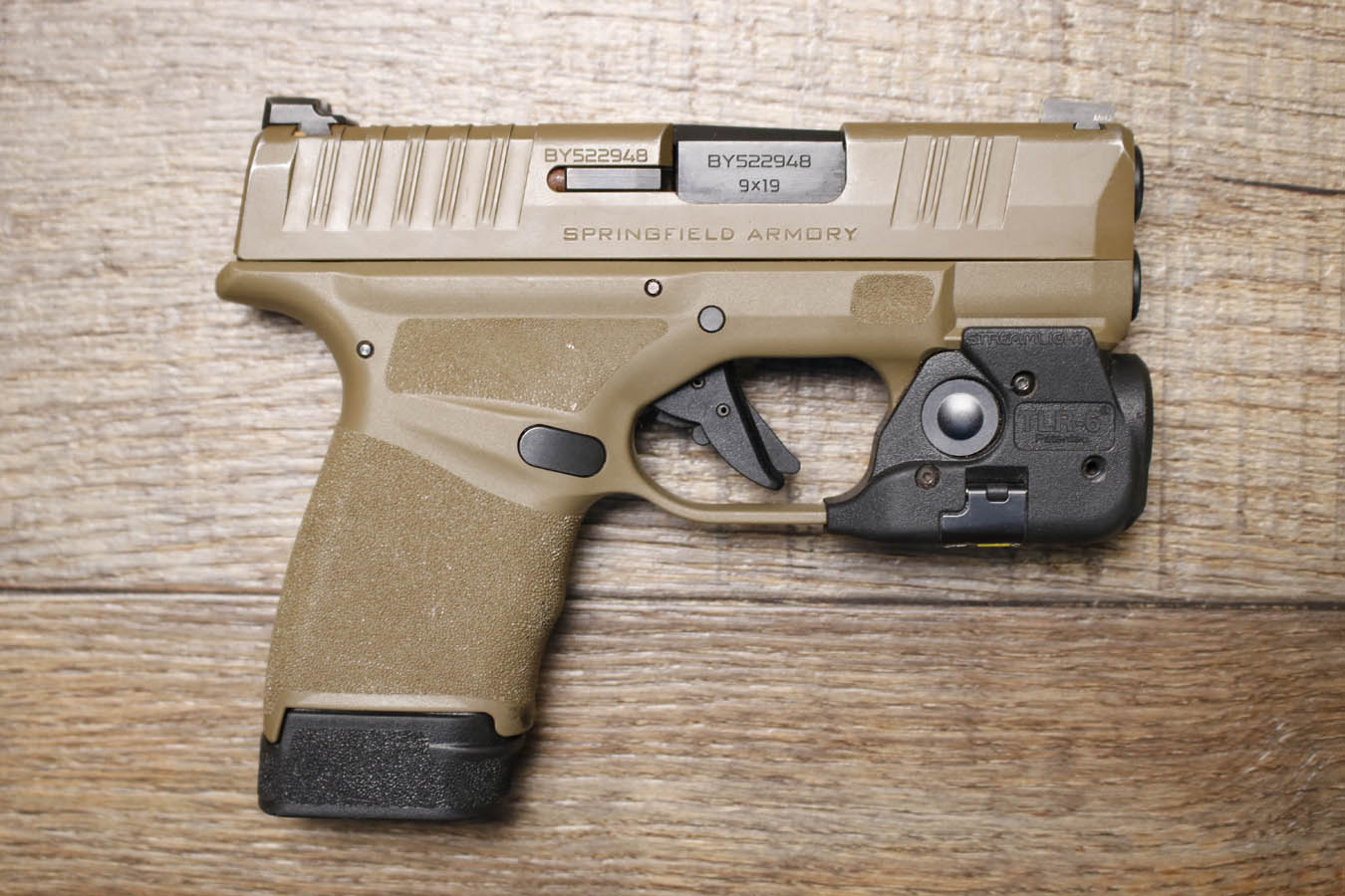 SPRINGFIELD Hellcat 9mm Police Trade-In Pistol with Streamlight TLR-6 and Three Mags