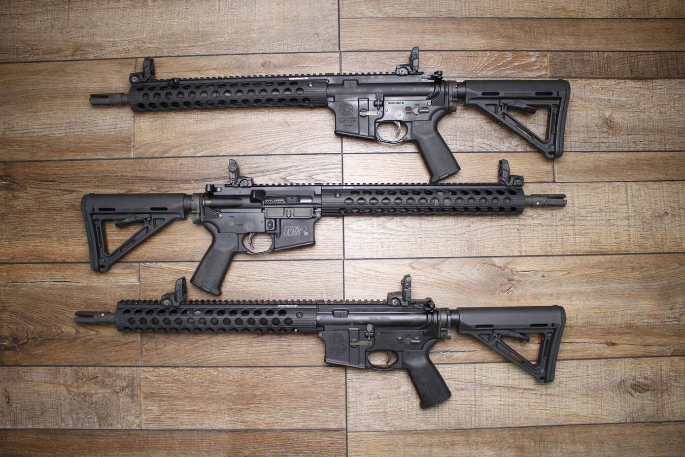 SMITH AND WESSON M&P-15 5.56mm Police Trade-In Rifle with Troy Handguard (No Magazine)