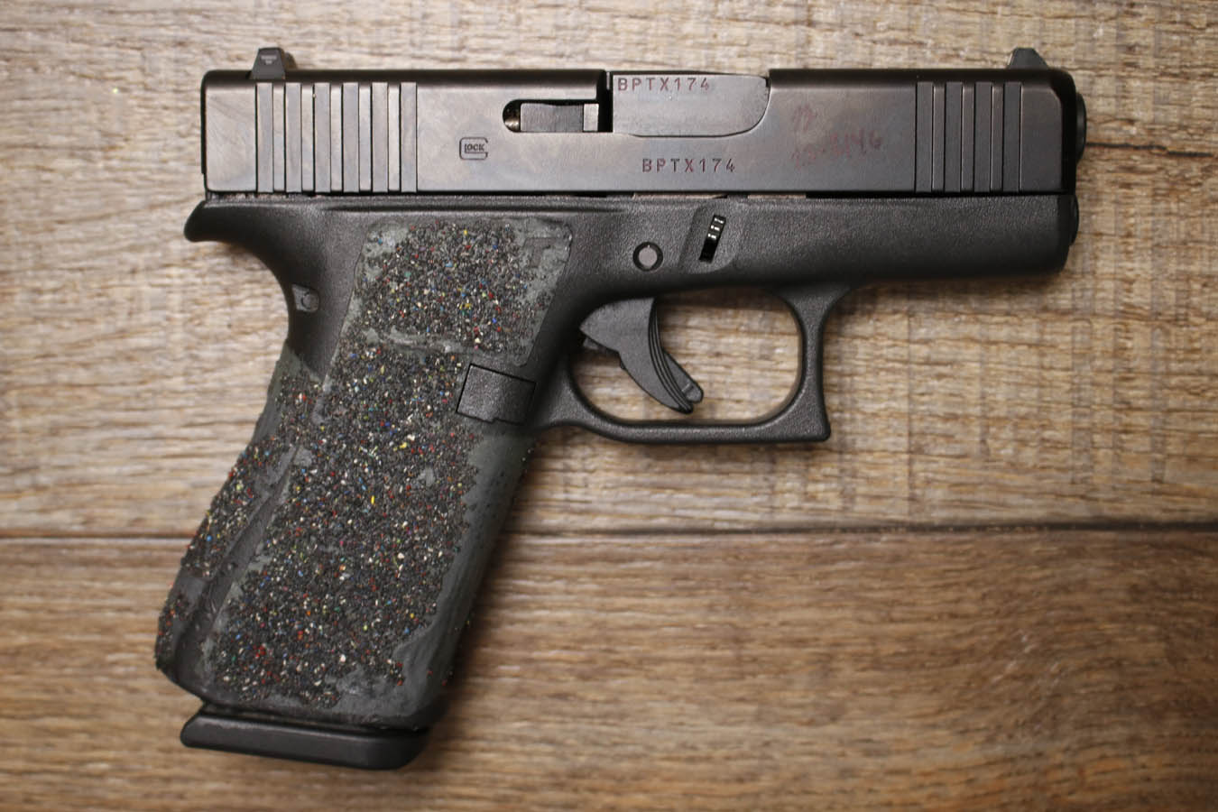 GLOCK 43X 9mm Police Trade-In Pistol with Stippled Grips