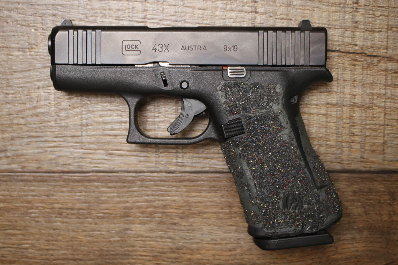 GLOCK 43X 9mm Police Trade-In Pistol with Stippled Grips