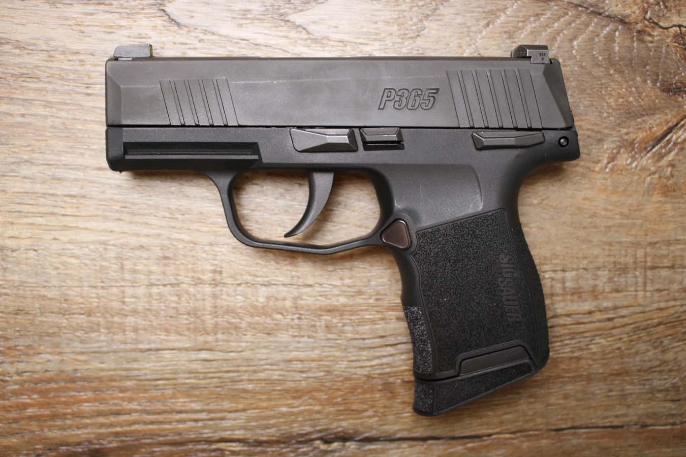 SIG SAUER P365 9mm Police Trade-In Pistol with Original Case and Two Magazines