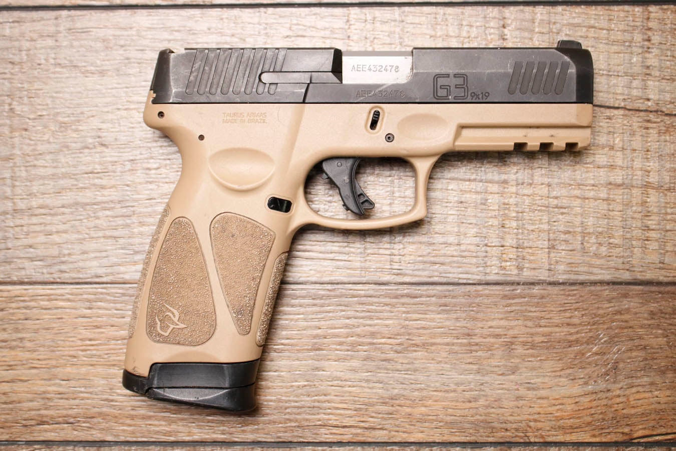 TAURUS G3 9mm Police Trade-In Pistol with FDE Frame (Missing Rear Sight)