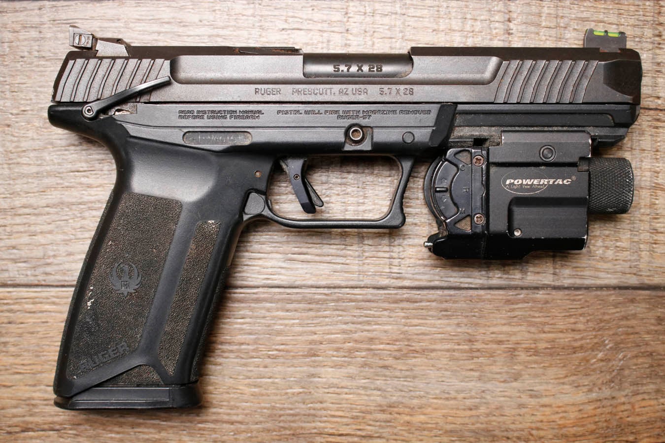 RUGER 57 5.7x28mm Police Trade-In Pistol with Laser