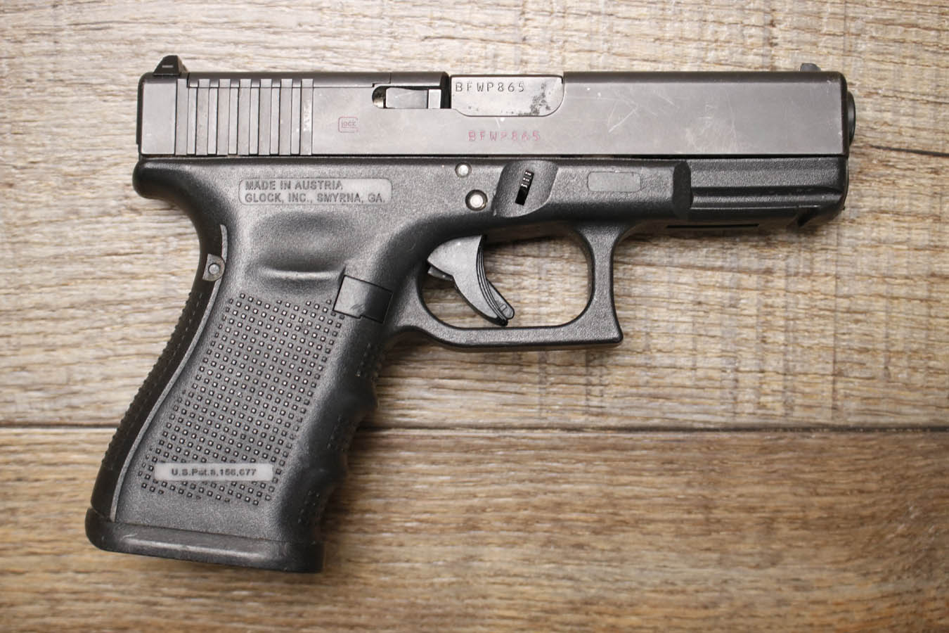 GLOCK 19 Gen 4 M.O.S. 9mm Police Trade-In Pistol (No Magazine)