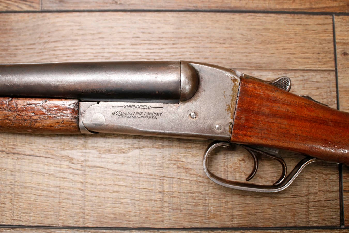 STEVENS Side by Side 12GA Police Trade-In Shotgun