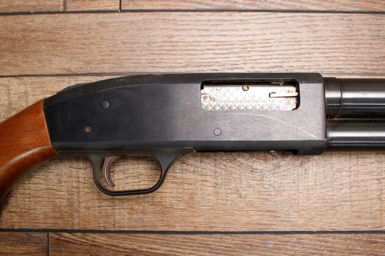 WESTERNFIELD Model 550A 12 Gauge Police Trade-in Pump Shotgun with Wood Furniture