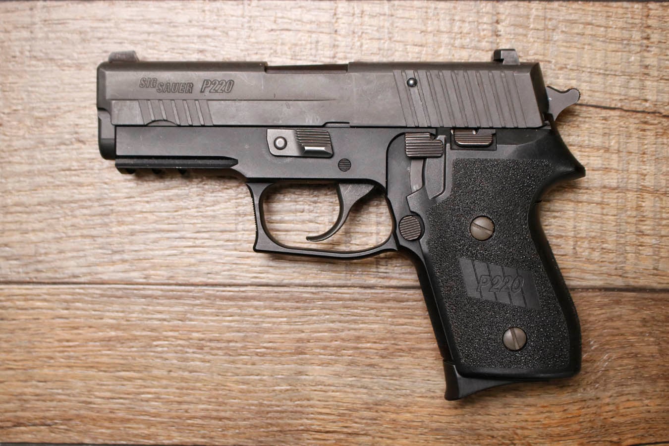 SIG SAUER P220 Compact .45 ACP Police Trade-In Pistol with Accessory Rail