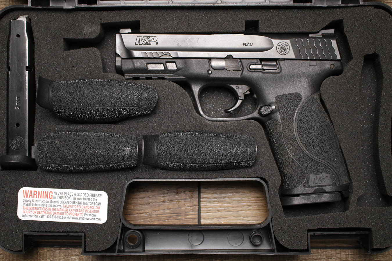 SMITH AND WESSON M&P9 M2.0 9mm Police Trade-In Pistol with South Bend Police Department Engraving 