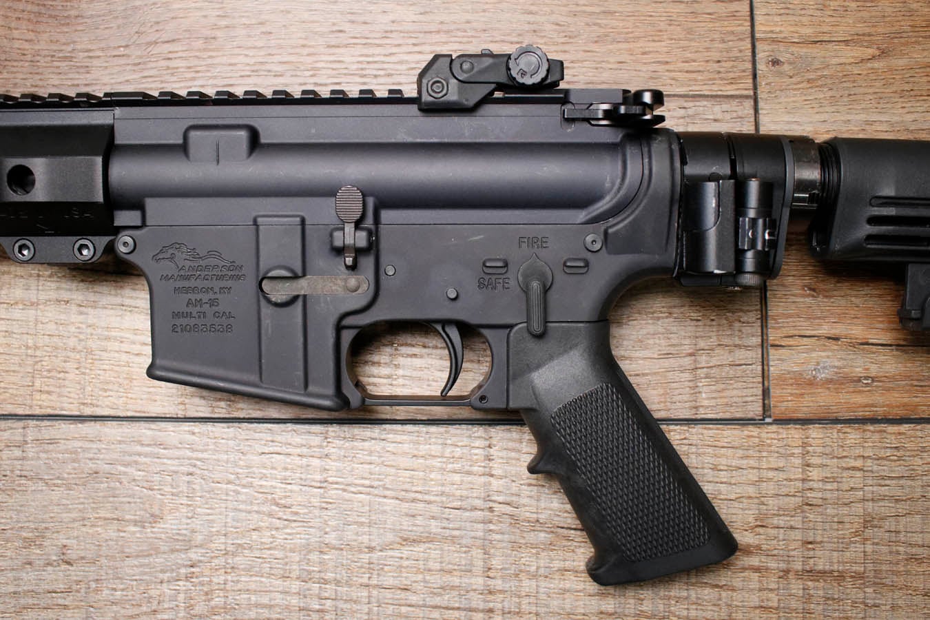 ANDERSON MANUFACTURING AM-15 5.56mm Police Trade-In Rifle with Folding Stock (No Magazine)