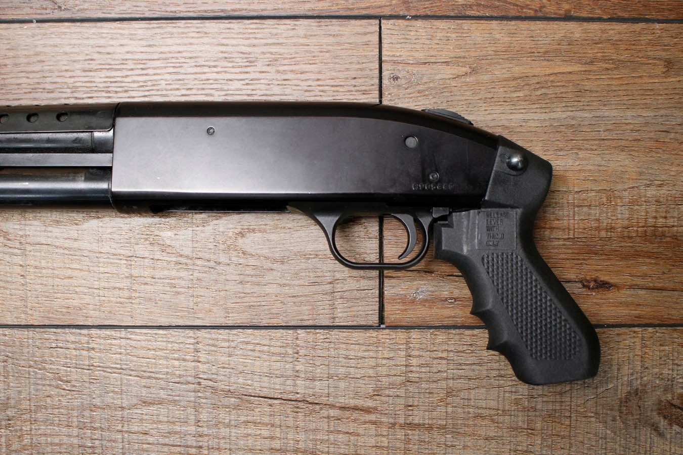 MOSSBERG 500A 12GA Police Trade-In Shotgun with Heat Shield and Pistol Grip