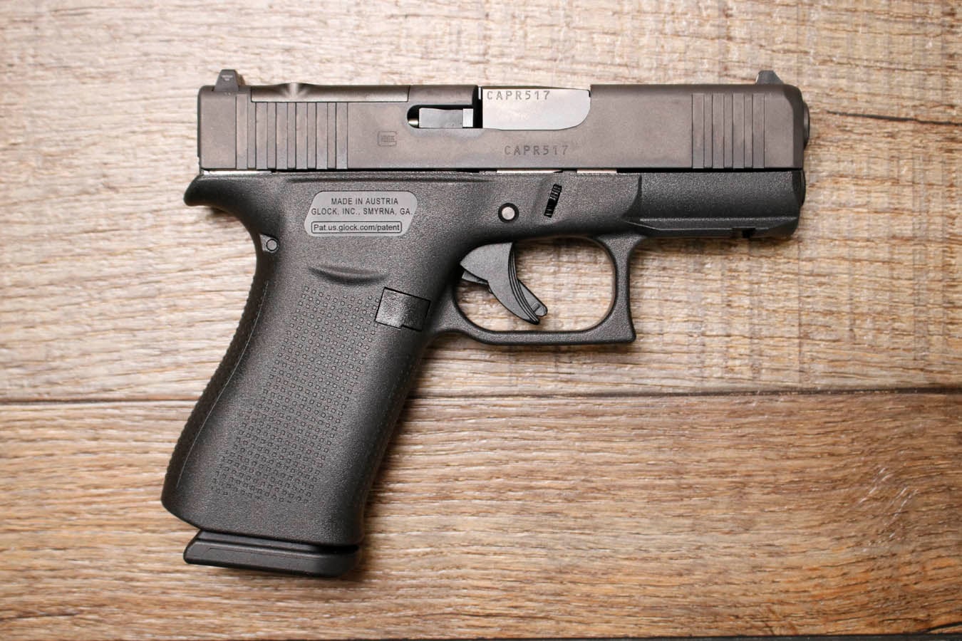 GLOCK 43X MOS 9mm Optic Ready Police Trade-in Pistol