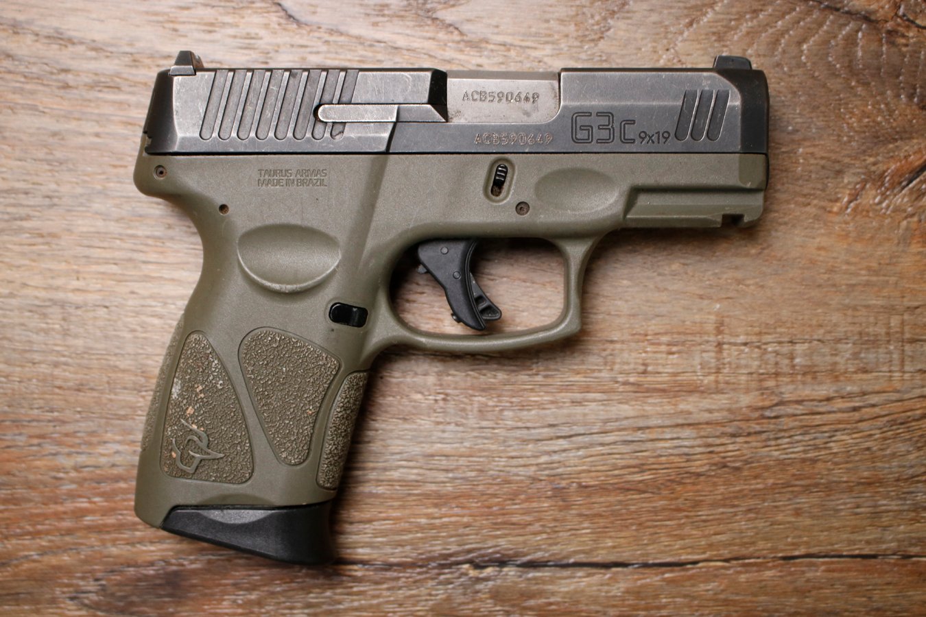 TAURUS G3C 9mm Police Trade-In Pistol with Green Frame
