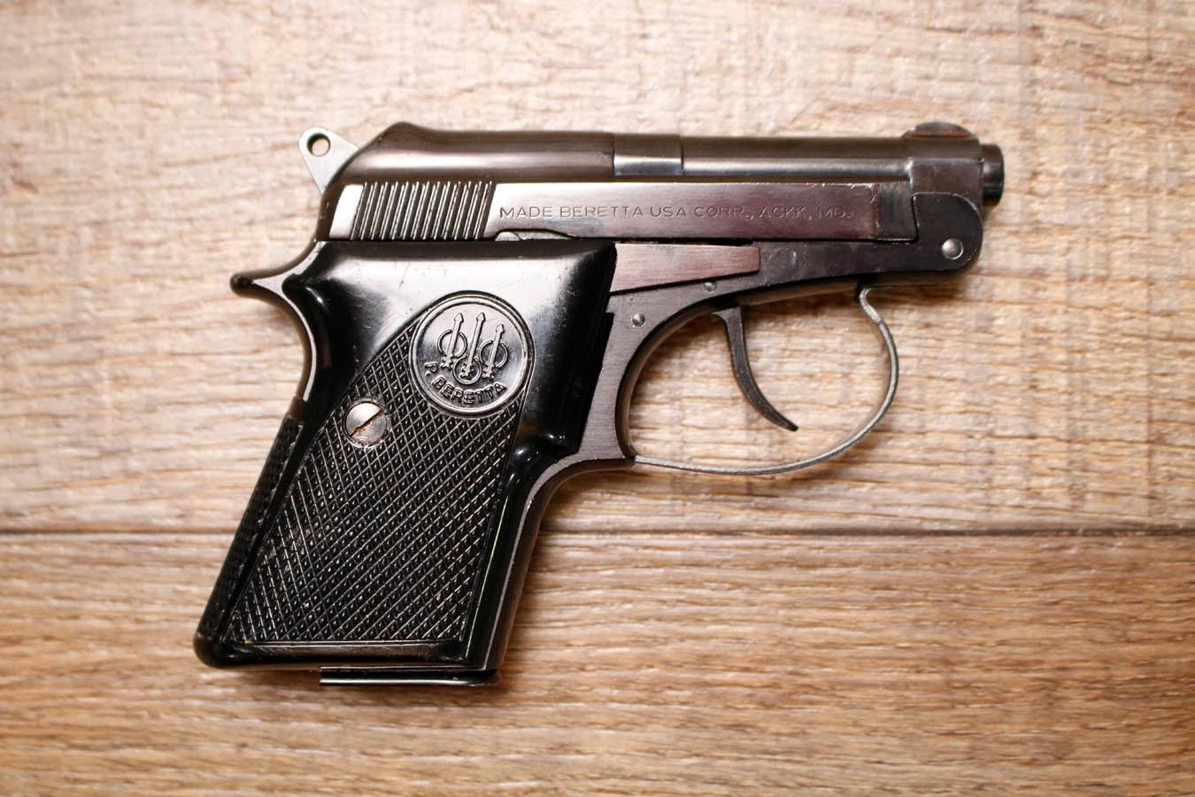 BERETTA Model 20 25 ACP Police Trade-In Pistol with Holster