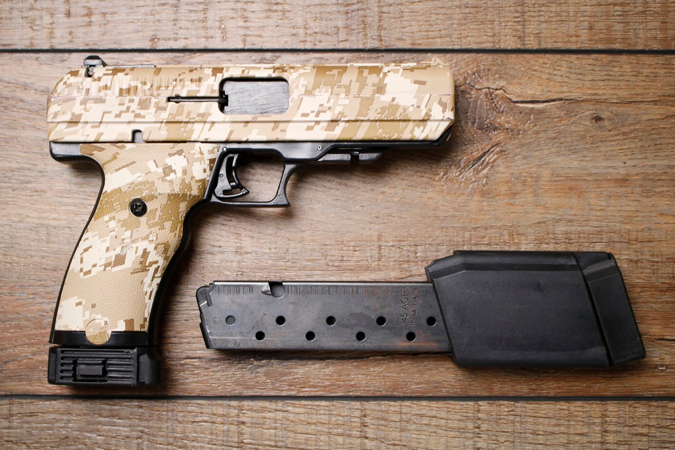 HI POINT JHP 45 ACP Police Trade-In Pistol with Desert Digital Camo Finish