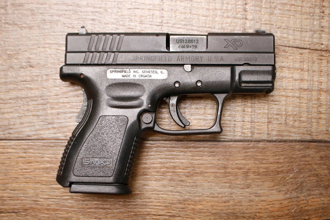 SPRINGFIELD XD-9 Subcompact 9mm Police Trade-In Pistol