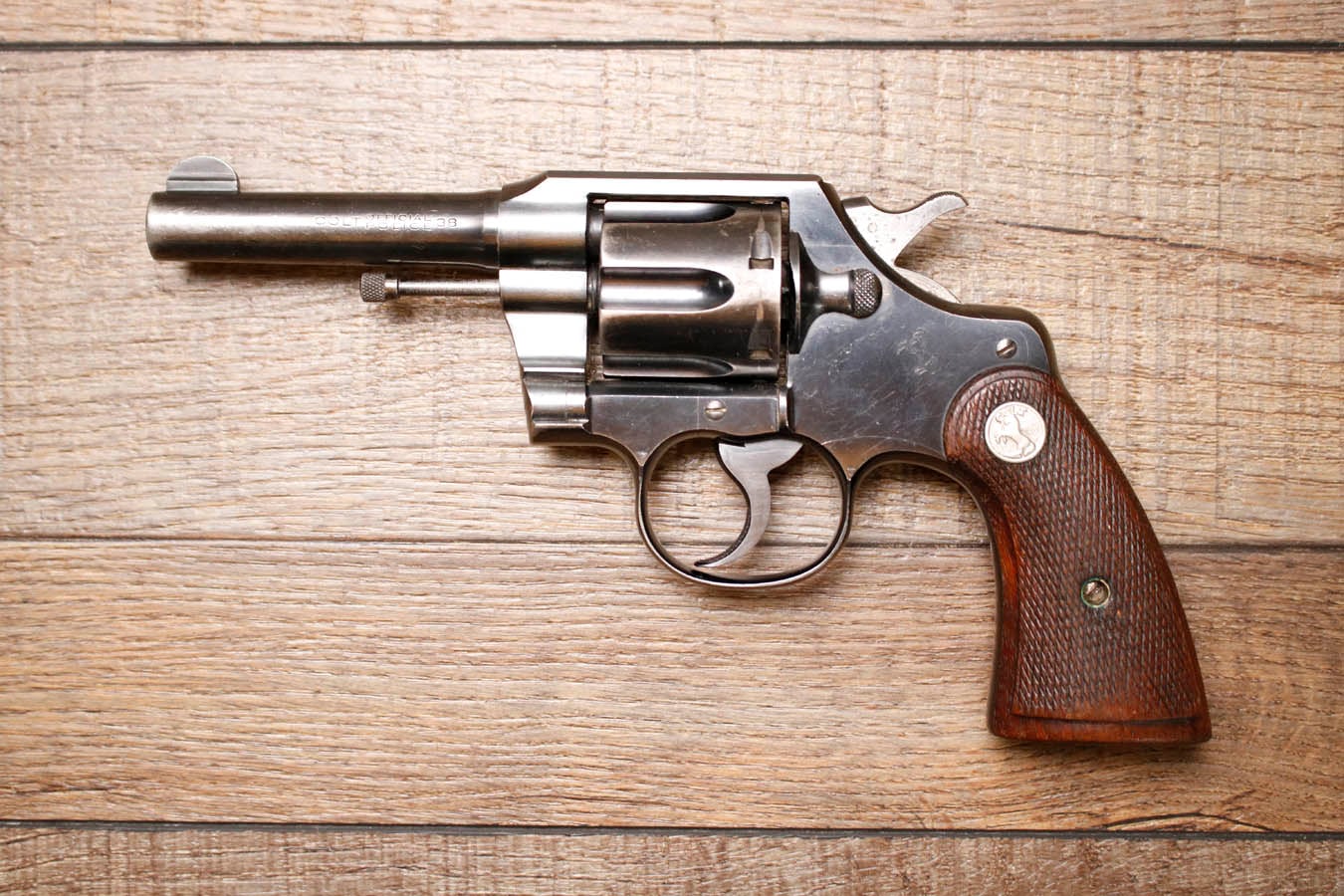 COLT Official Police .38 Special 4 Inch 6-Shot Pre-War Blued Police Trade-in Revolver