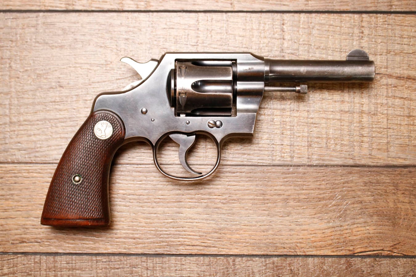 COLT Official Police .38 Special 4 Inch 6-Shot Pre-War Blued Police Trade-in Revolver