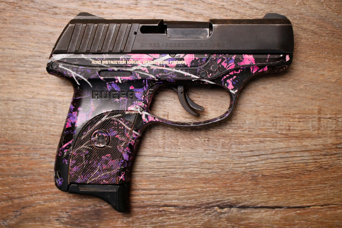 RUGER EC9S 9mm Police Trade-In Pistol with Muddy Girl Finish