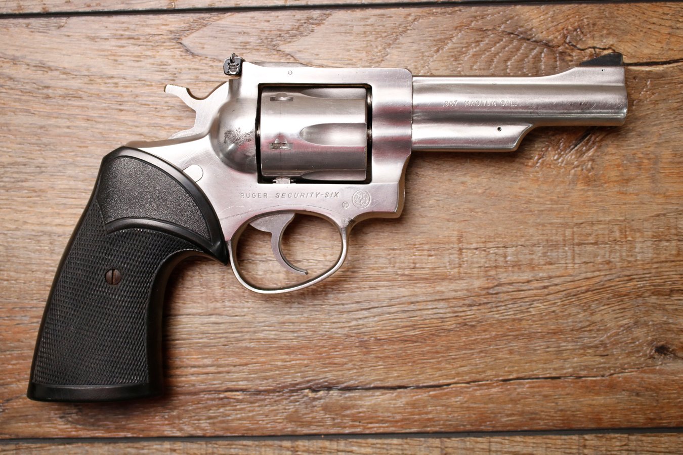 RUGER Security-Six 357 Magnum Police Trade-In Revolver with 4 Inch Barrel