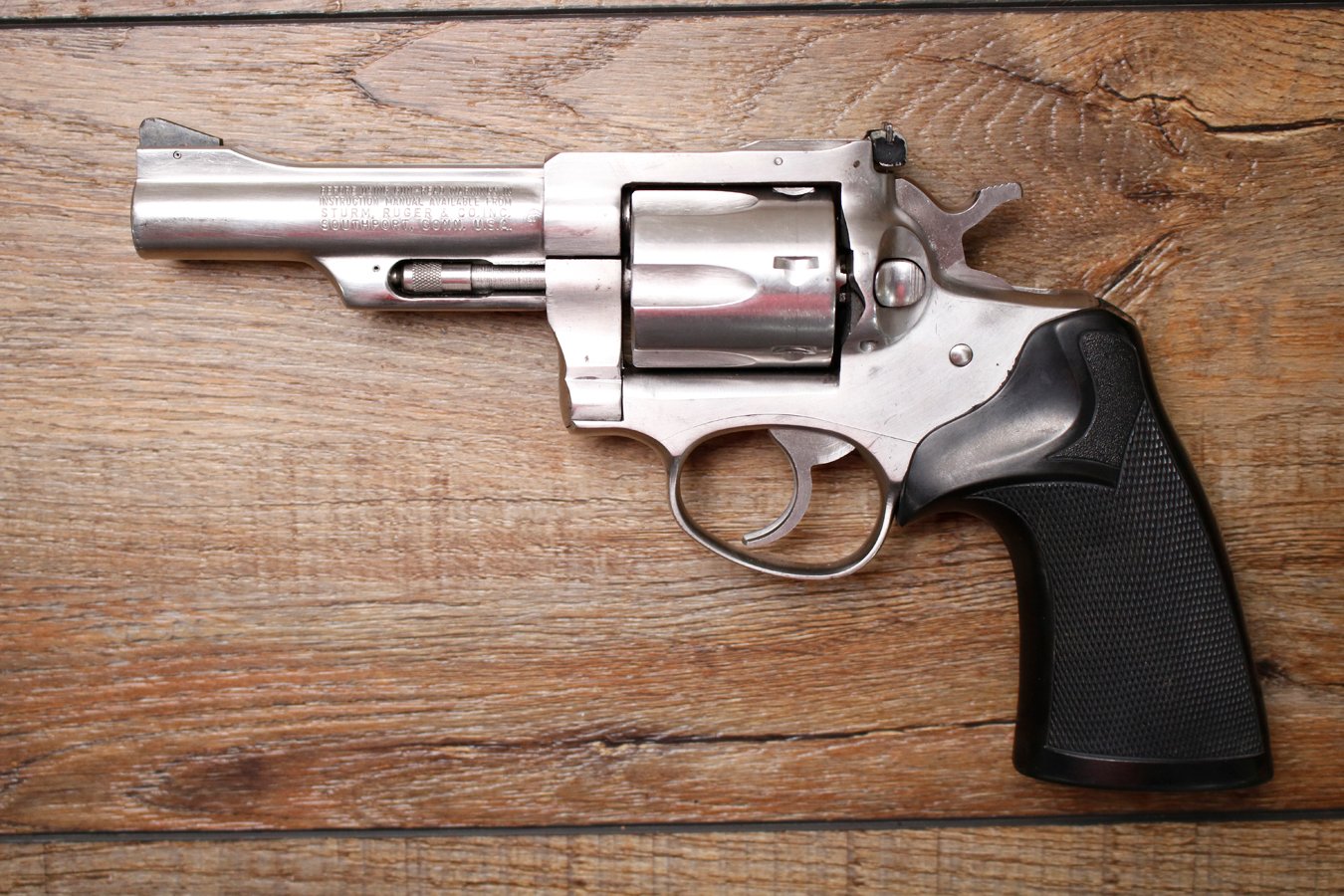 RUGER Security-Six 357 Magnum Police Trade-In Revolver with 4 Inch Barrel