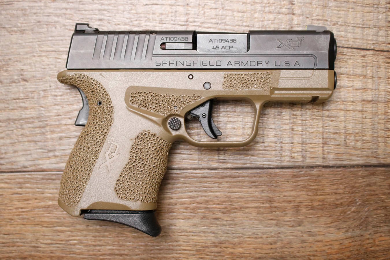 SPRINGFIELD XDS-45 MOD2 45 ACP Police Trade-In Pistol with FDE Frame and Two Magazines