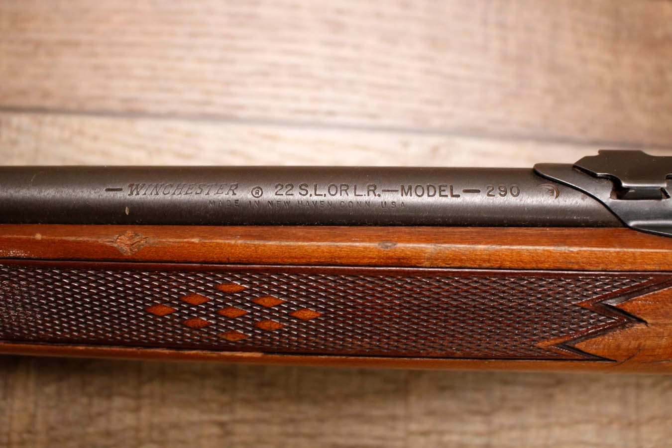 WINCHESTER 290 22 S,L,LR Police Trade-In Rifle (Missing Magazine Tube Cap)
