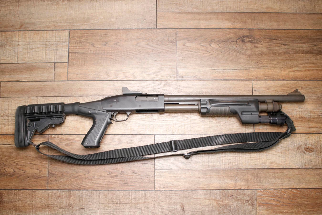 MOSSBERG M590A1 12GA Police Trade-In Shotgun with SureFire Forend