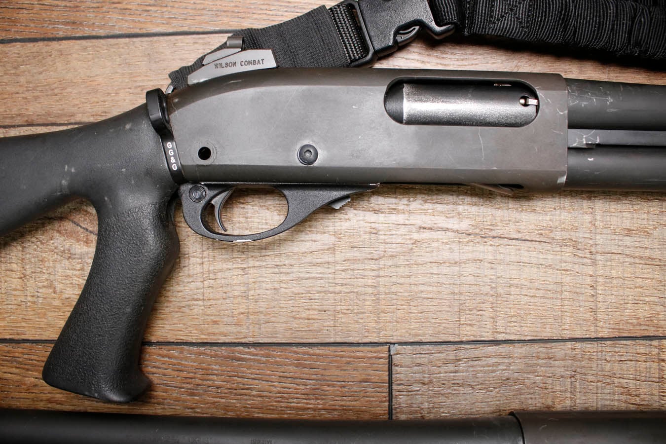 REMINGTON 870 Police Magnum 12 Gauge Police Trade-In Pump Shotgun with SureFire Forend and Wilson Combat Sights