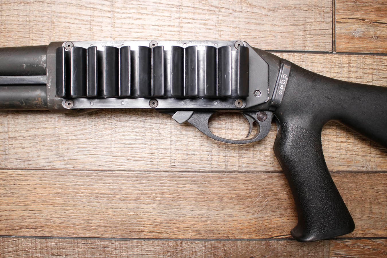 REMINGTON 870 Police Magnum 12 Gauge Police Trade-in Shotguns with Pistol Grip, Extended Mag Tube, Rifle Sights and Side Saddle