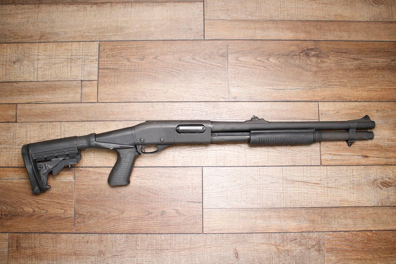 REMINGTON 870 Police Magnum 12GA Police Trade-In Shotgun with Pistol Grip Adjustable Stock, Rifle Sights and Extended Mag Tube
