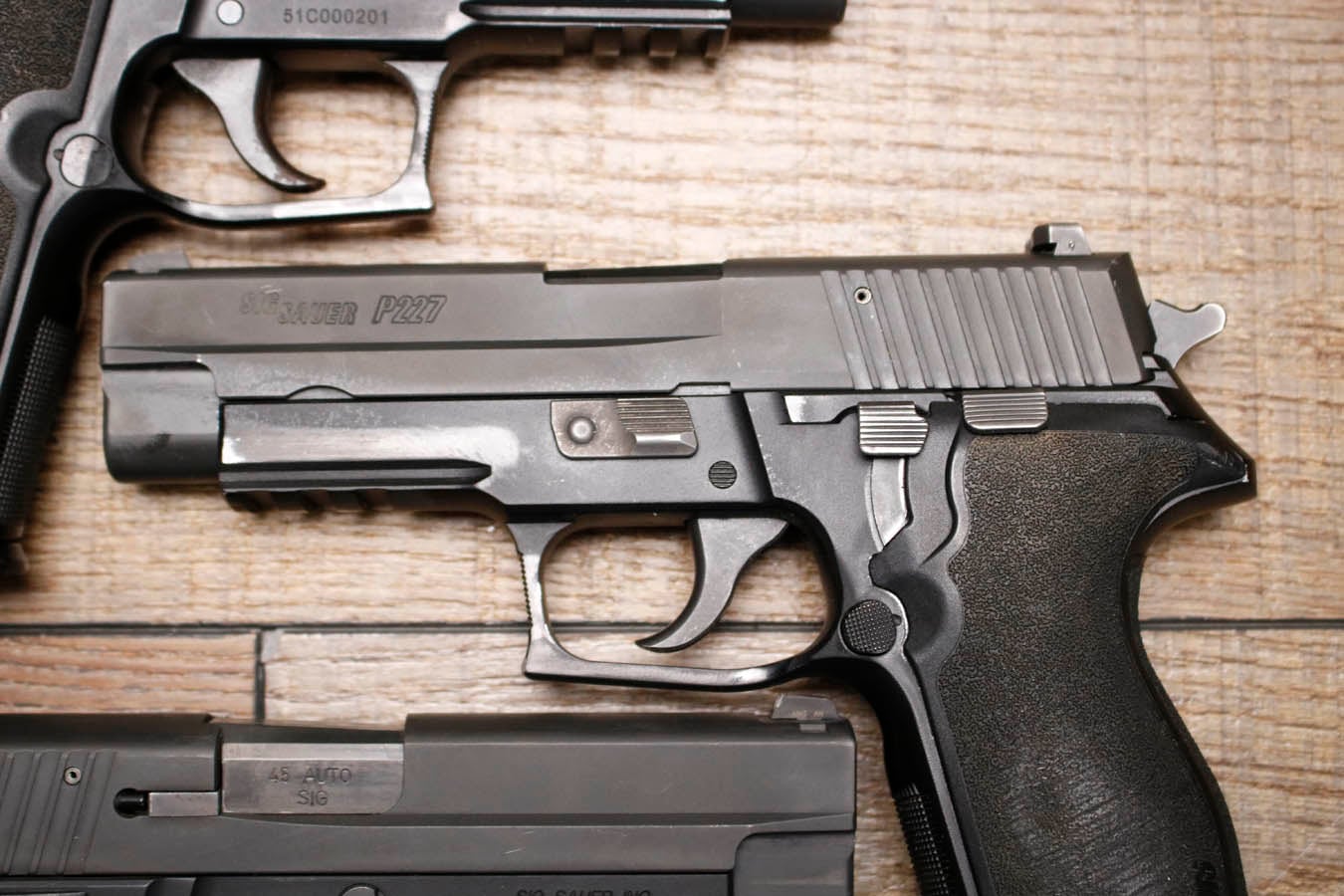 SIG SAUER P227 45 ACP Police Trade-In Pistol with Night Sights (Fair Condition)