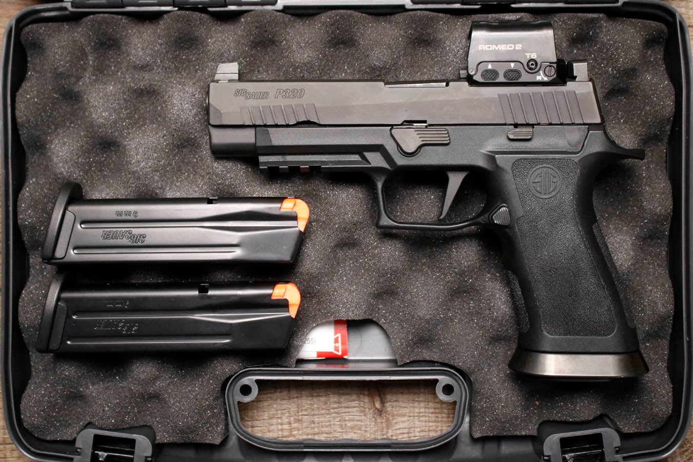 SIG SAUER P320 Full Size 9mm Police Trade-In Pistol with Romeo 2 Red Dot and Night Sights  