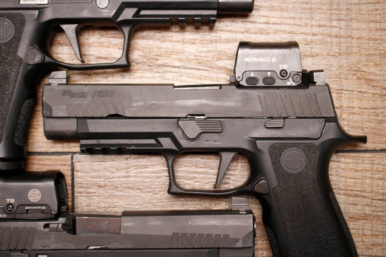 SIG SAUER P320 Full Size 9mm Police Trade-In Pistol with Romeo 2 Red Dot and Night Sights (Fair Condition)